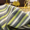Charcoal Grey & Lime Green Stripe